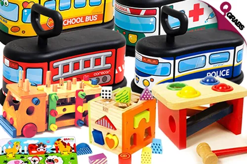 From QR30 Make Your Kiddos Happy with Imaginative Toys - Choose from 8 Playful Designs! (Up to QR300 Value)